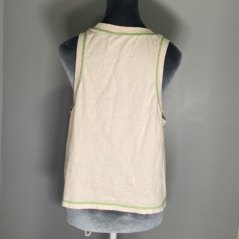 Urban Outfitters Mushroom "Take a Little Trip" Sleeveless Tank Large - Picture 5 of 9